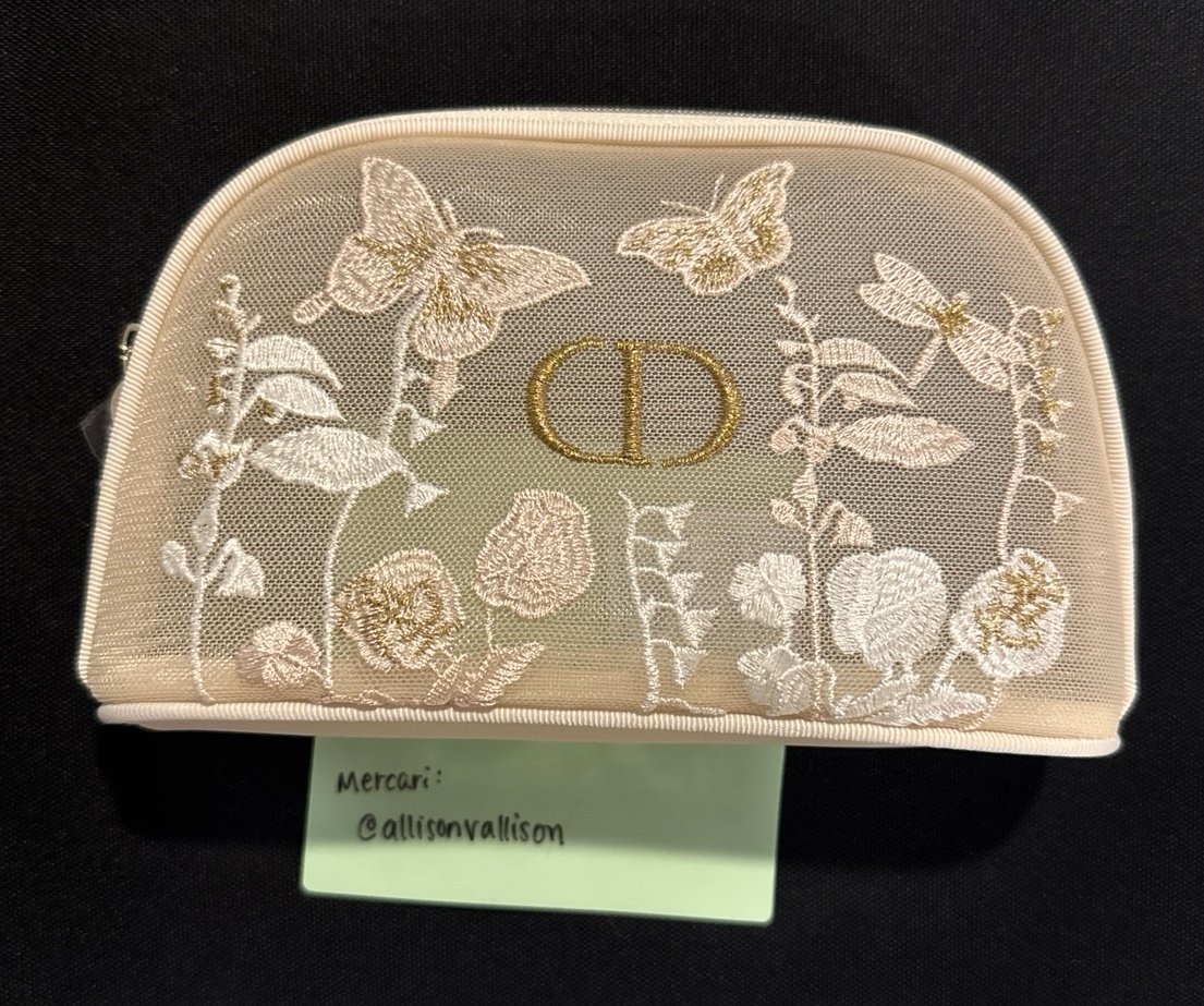 Dior embroidered pouch