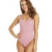 Speedo Stripe Logo One Piece Swimsuit