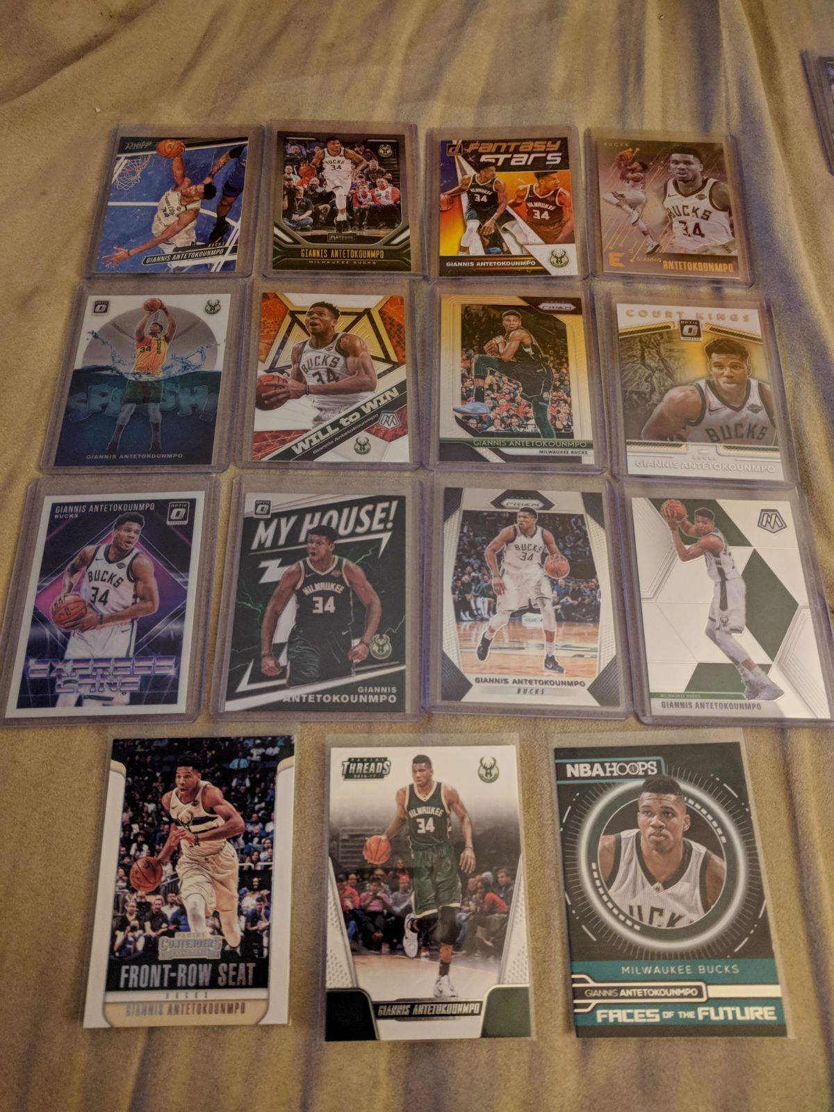 Giannis Antetokounmpo Prizm Optic Lot