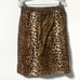 Vintage Adolfo Saks Fifth Ave Faux Fur Cheetah Print Skirt Size Medium Mob Wife