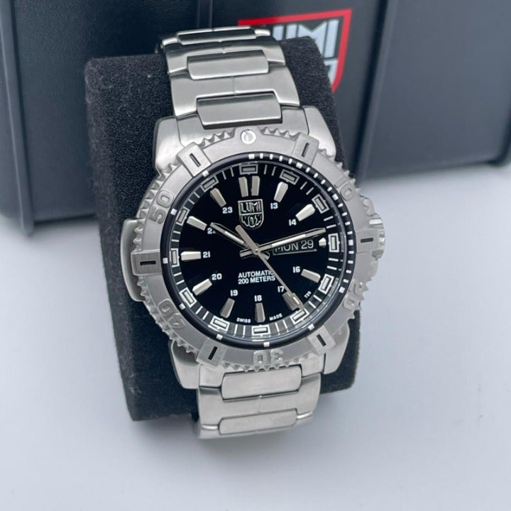 Luminox Modern Mariner 45mm Steel Black Dial Automatic Mens Watch XS.6502.NV