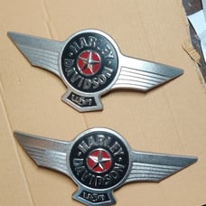 Harley Davidson Fuel Gas tank badges.