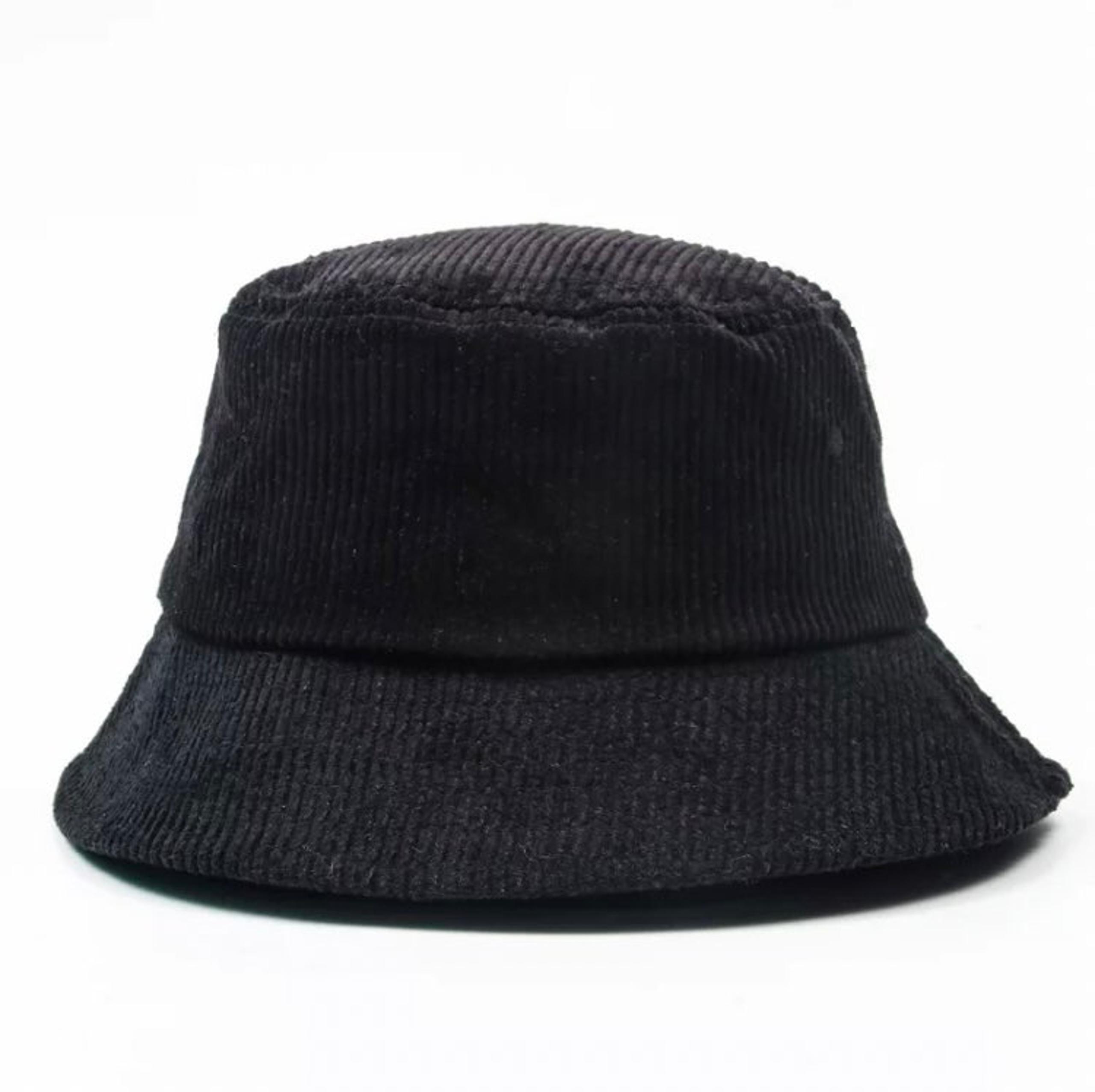 Urban Outfitters Black Corduroy Bucket Hat 100% Cotton Cap Unisex Mens Women’s