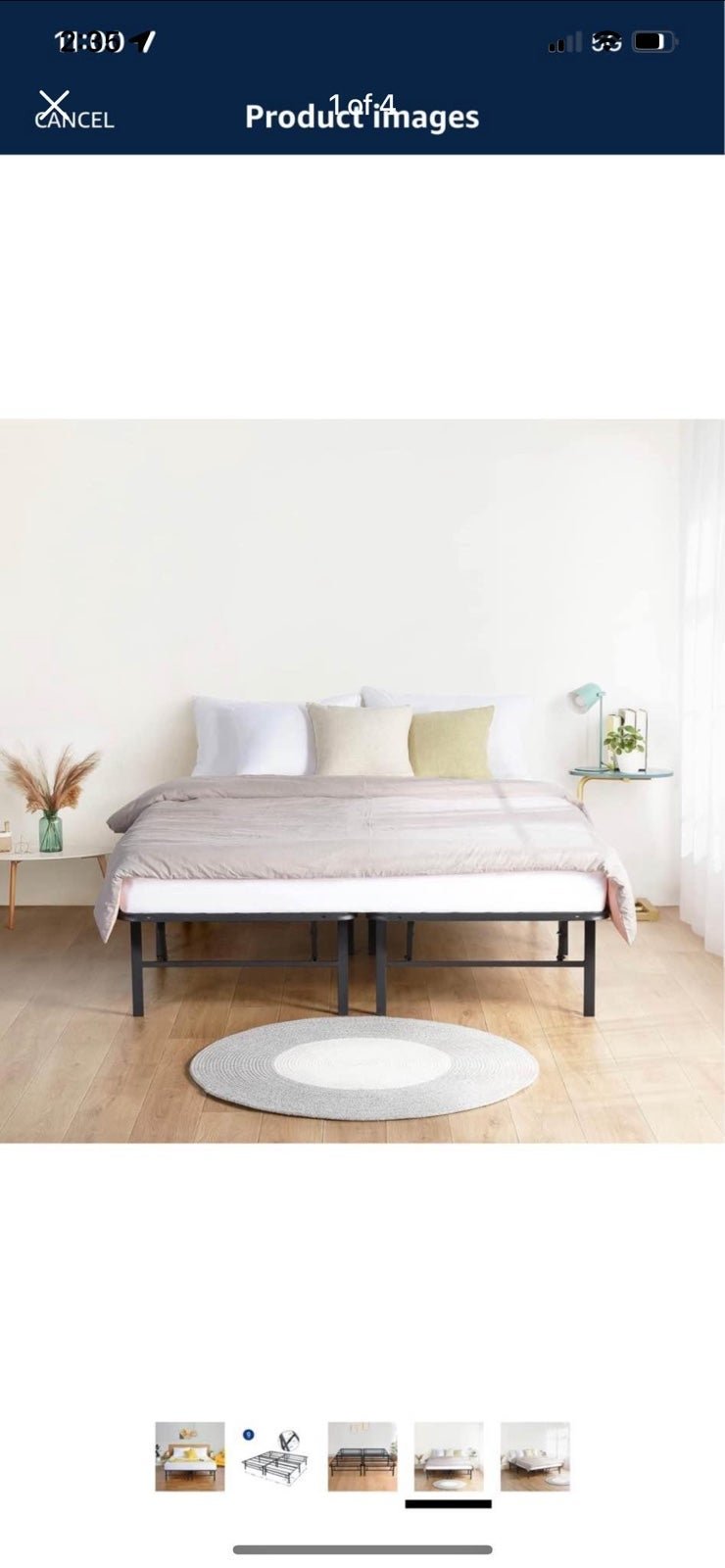 queen size bed frame NIB!