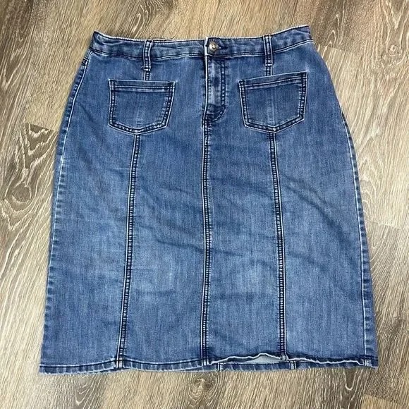 Blue Jean Denim Skirt