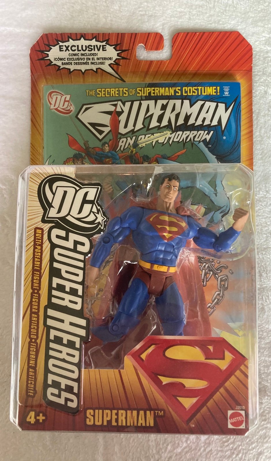 Mattel 2006 DC Superheroes Superman with Comic Book Action Figure