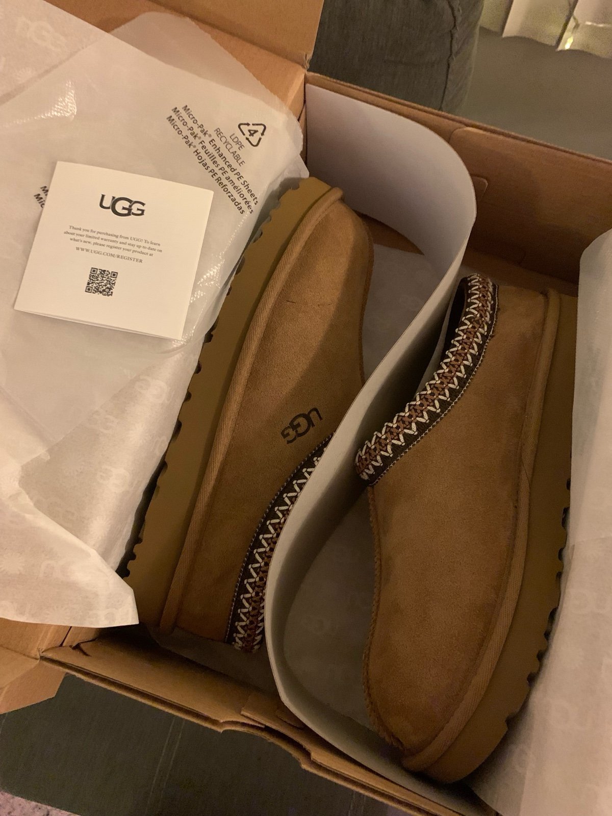 women ugg tasman slippers size 7w