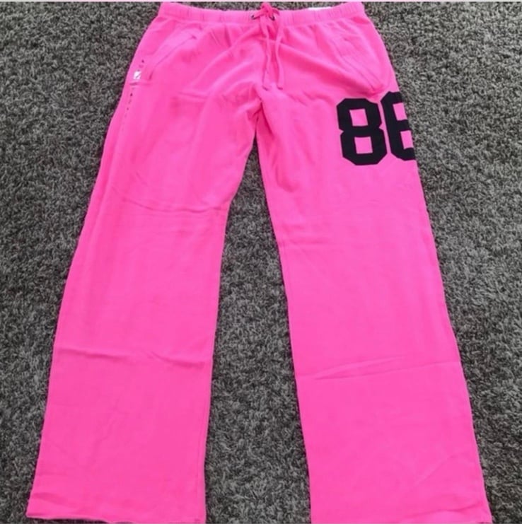 ISO! PINK VINTAGE WIDE LEG SWEATS