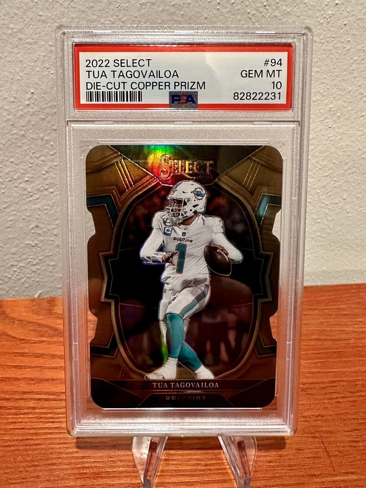 2022 Select Tua Tagovailoa Concourse Copper DieCut /149 Dolphins PSA 10 POP:1