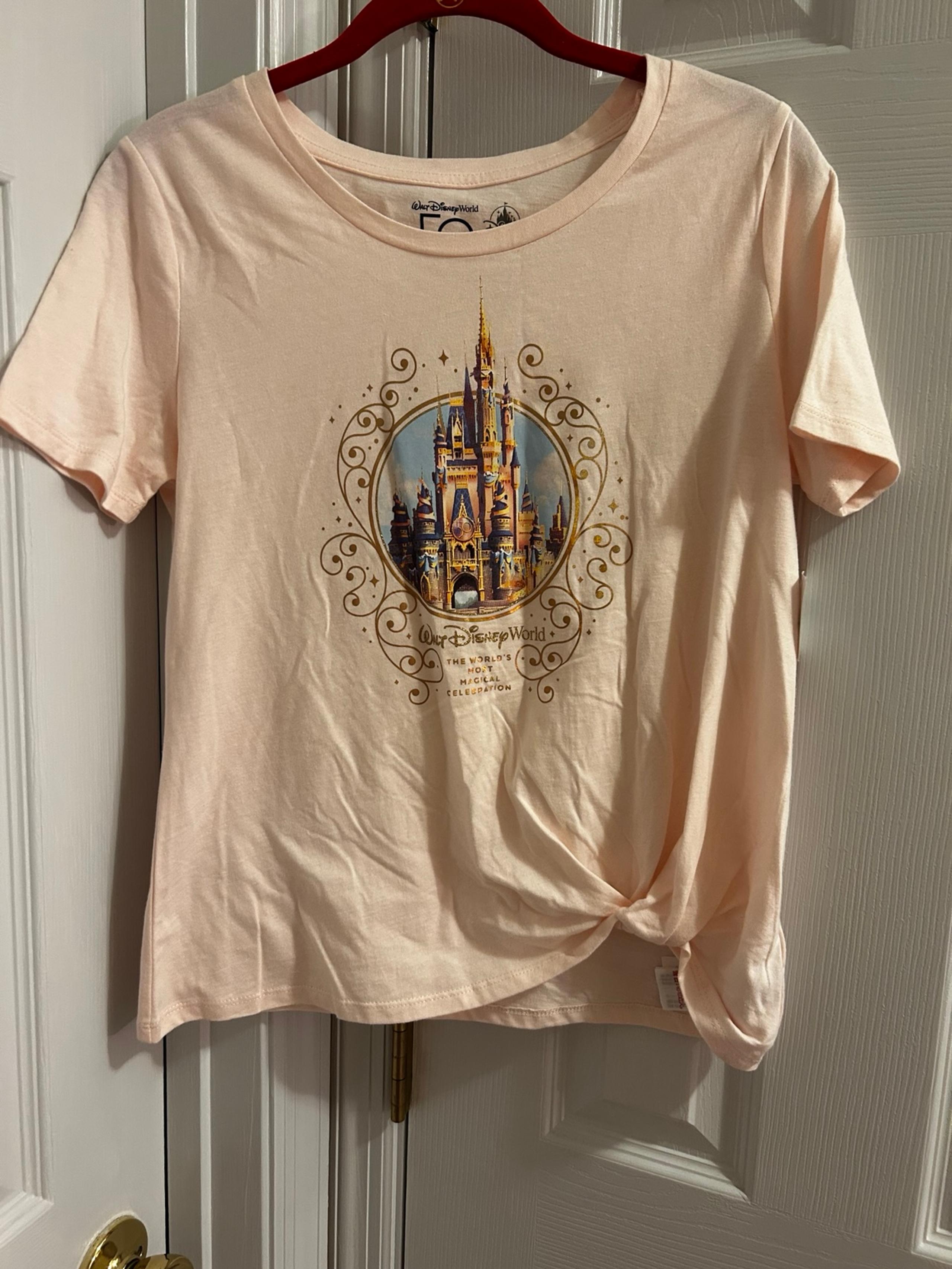 Walt Disney World 50th Anniversary Cinderella's Castle TShirt NEW WITH TAG, XS