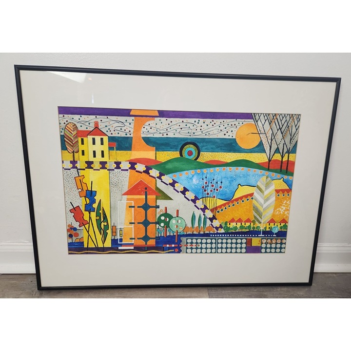David Schackne King Of The Hill Original Watercolor #490
