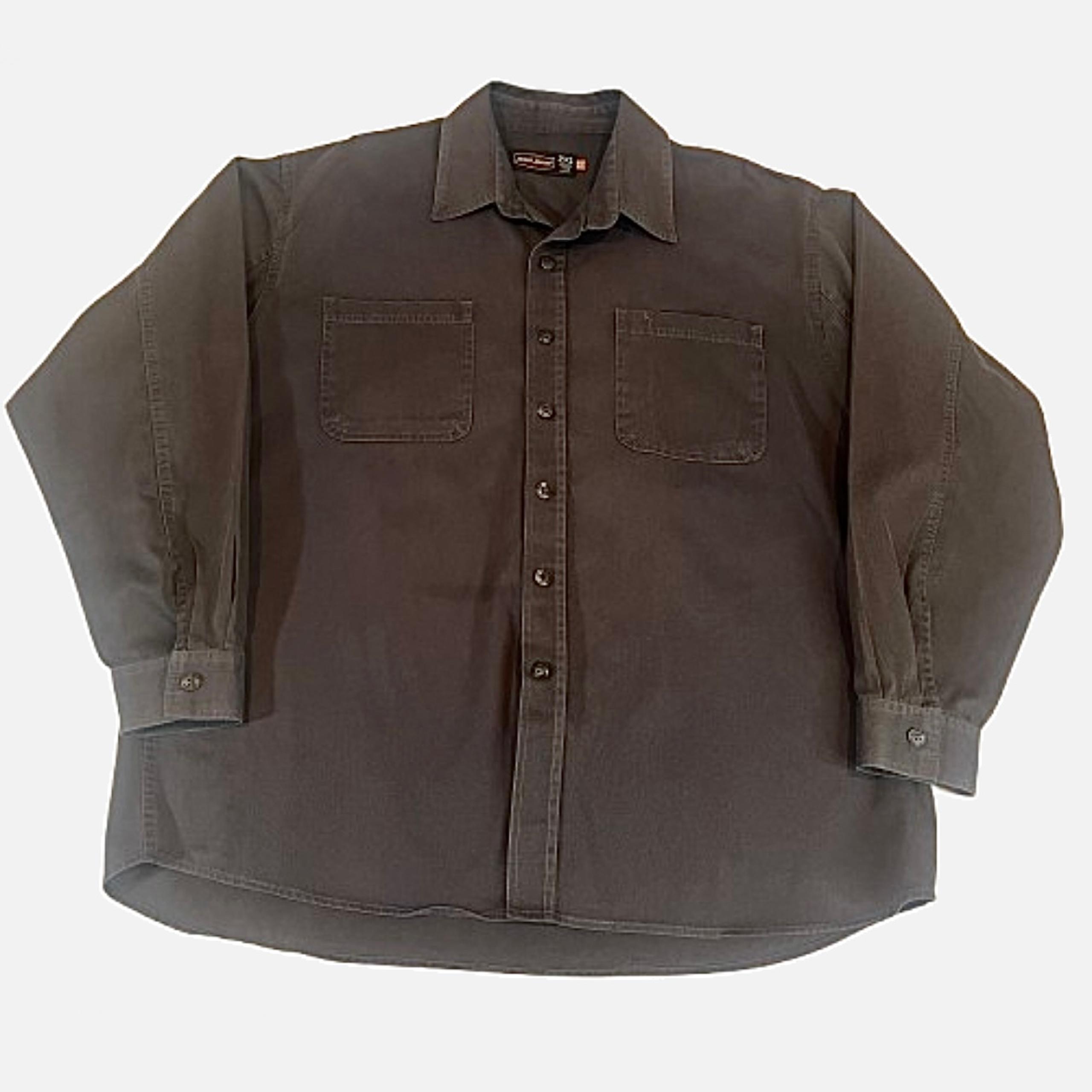Workwear 2XL Gray Button Up Long Sleeve Shirt Industrial Thick Cotto - Jesse James