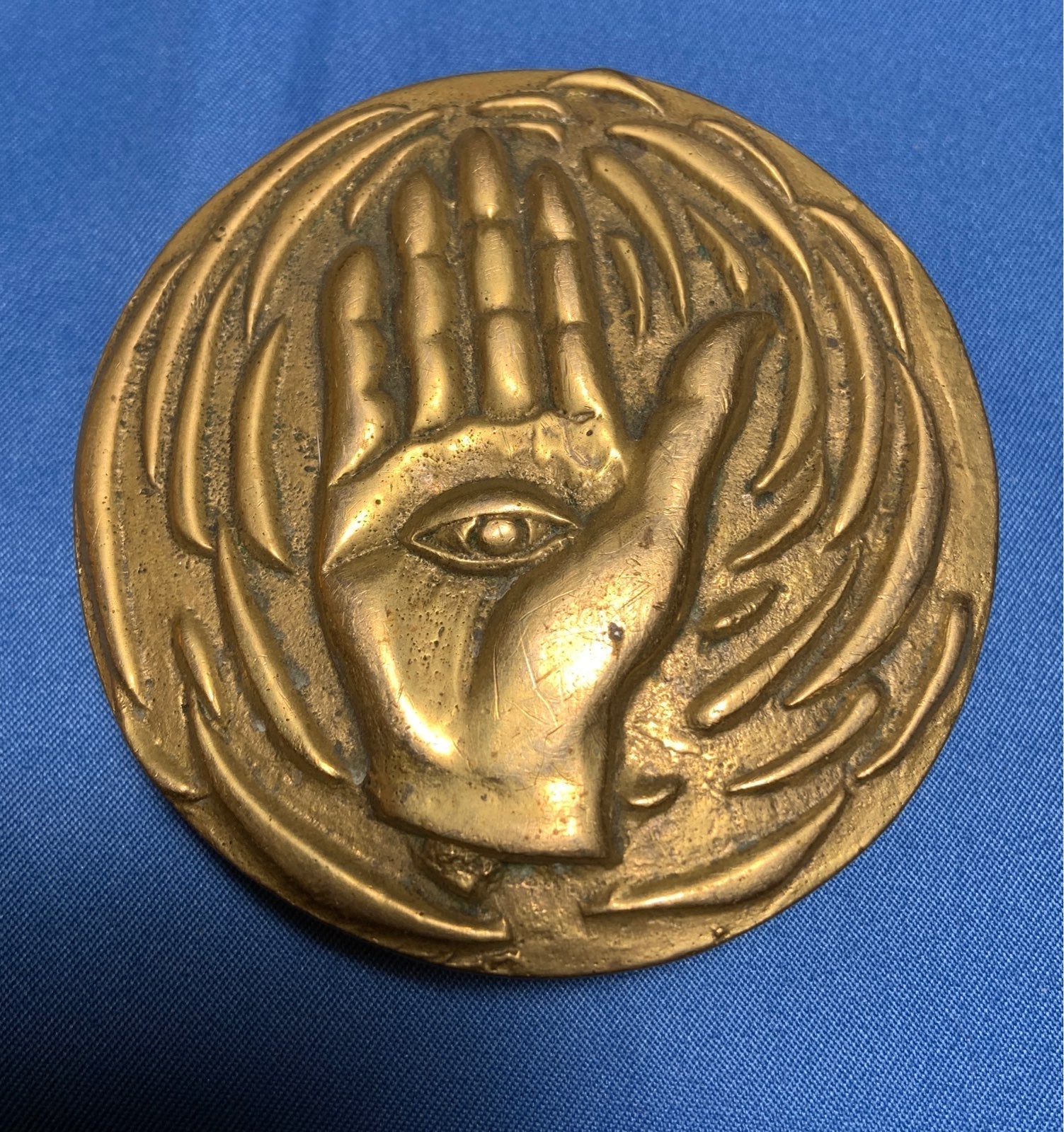 Solid Brass Hamsa Hand Buckle