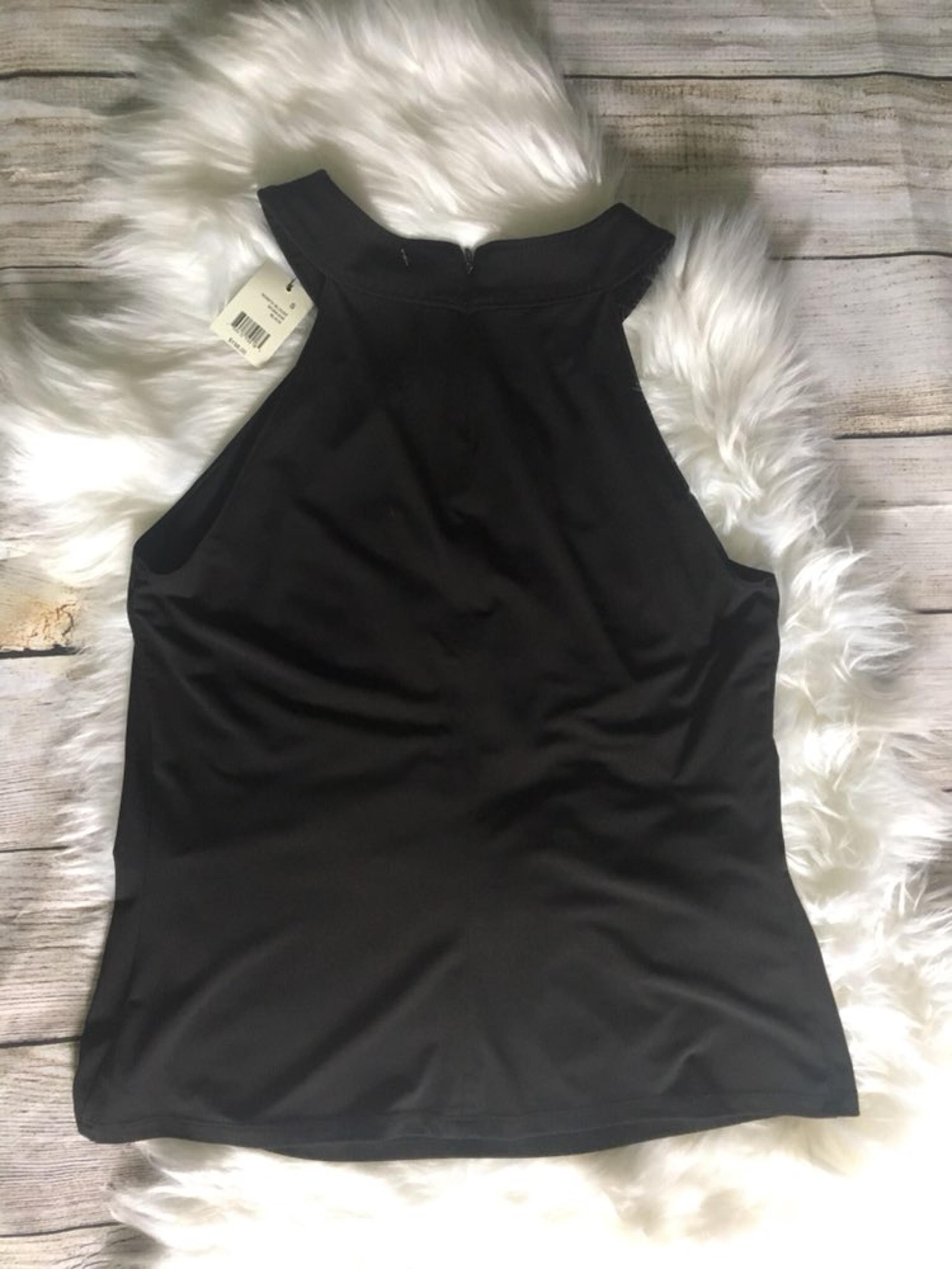 Black Tahari high neck Tank