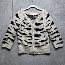 Sleeping On Snow Cardigan Womens S Mohair Blend Sweater Animal Print
