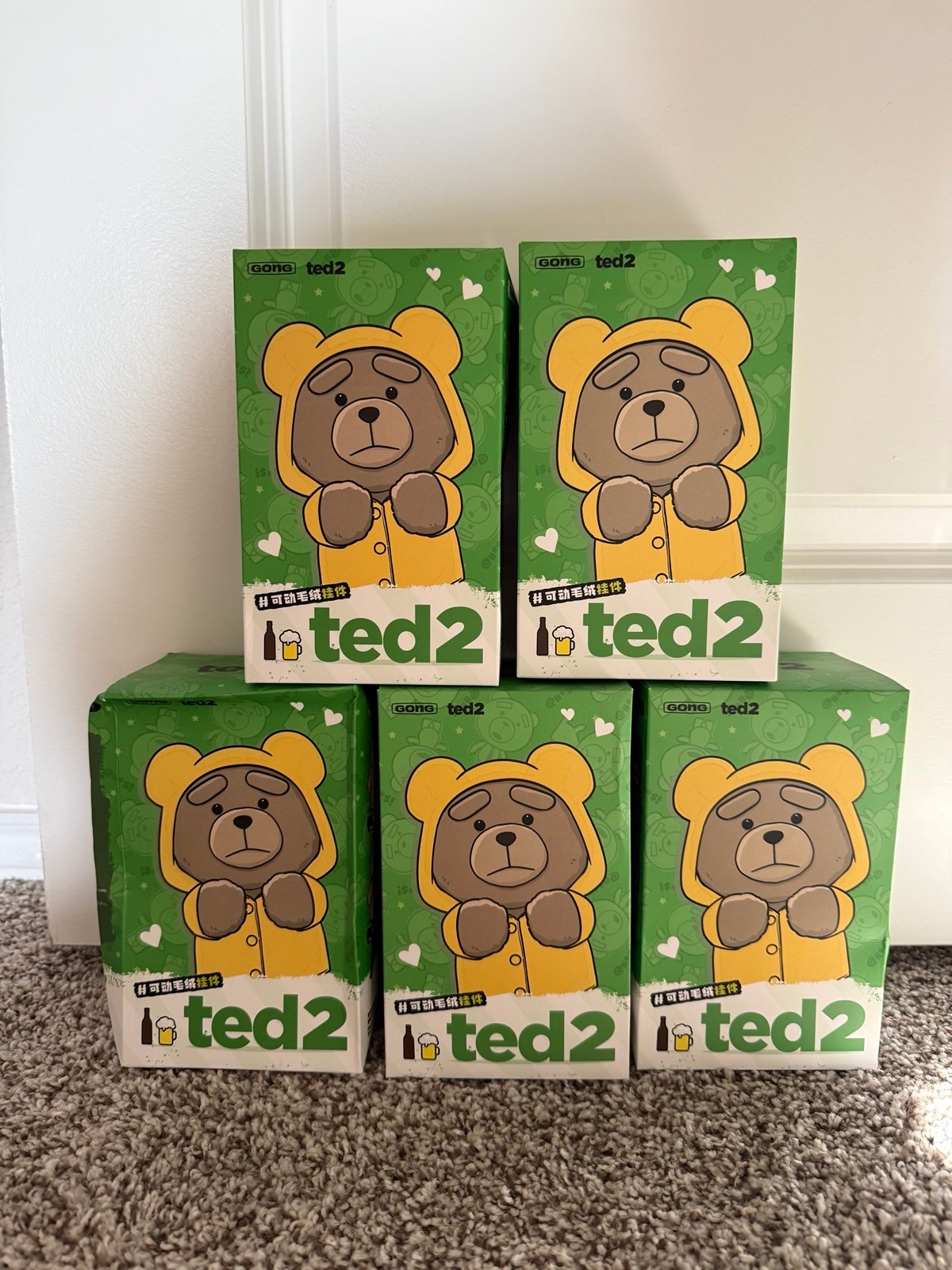 Ted 2 bears 5/6 Popmart AUTHENTIC