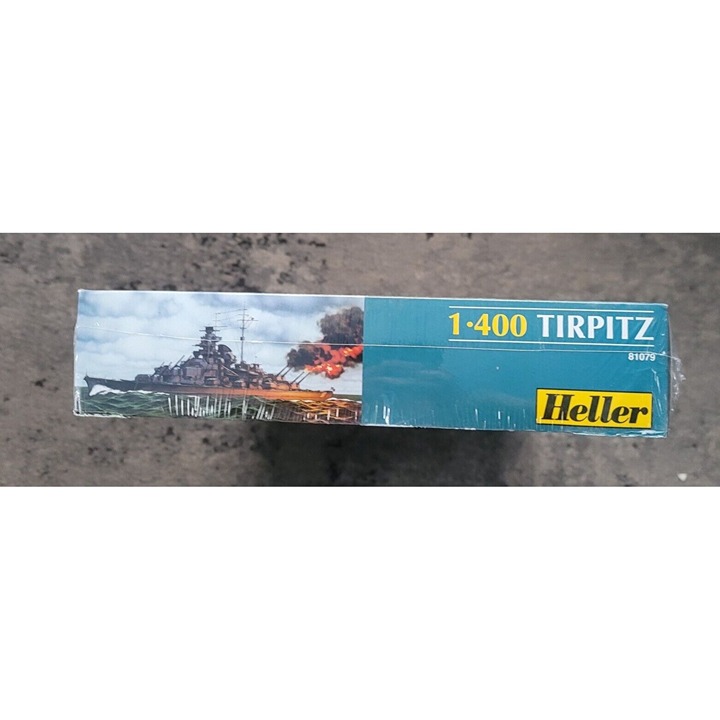 Vintage Heller 1/400 German Battleship Tirpitz 81079 sealed