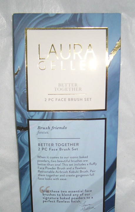 LAURA GELLER BETTER TOGETHER BRUSH SET - POWDER & KUBUKI 2-PCE SET (NEW)