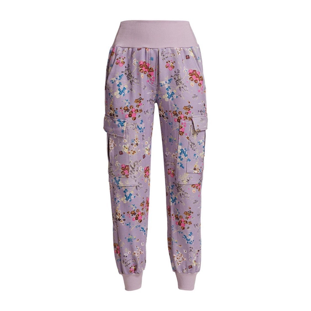 Cinq à Sept Sakura Giles Floral Slim Fit Jogger Sweatspants in Lilac Smoke