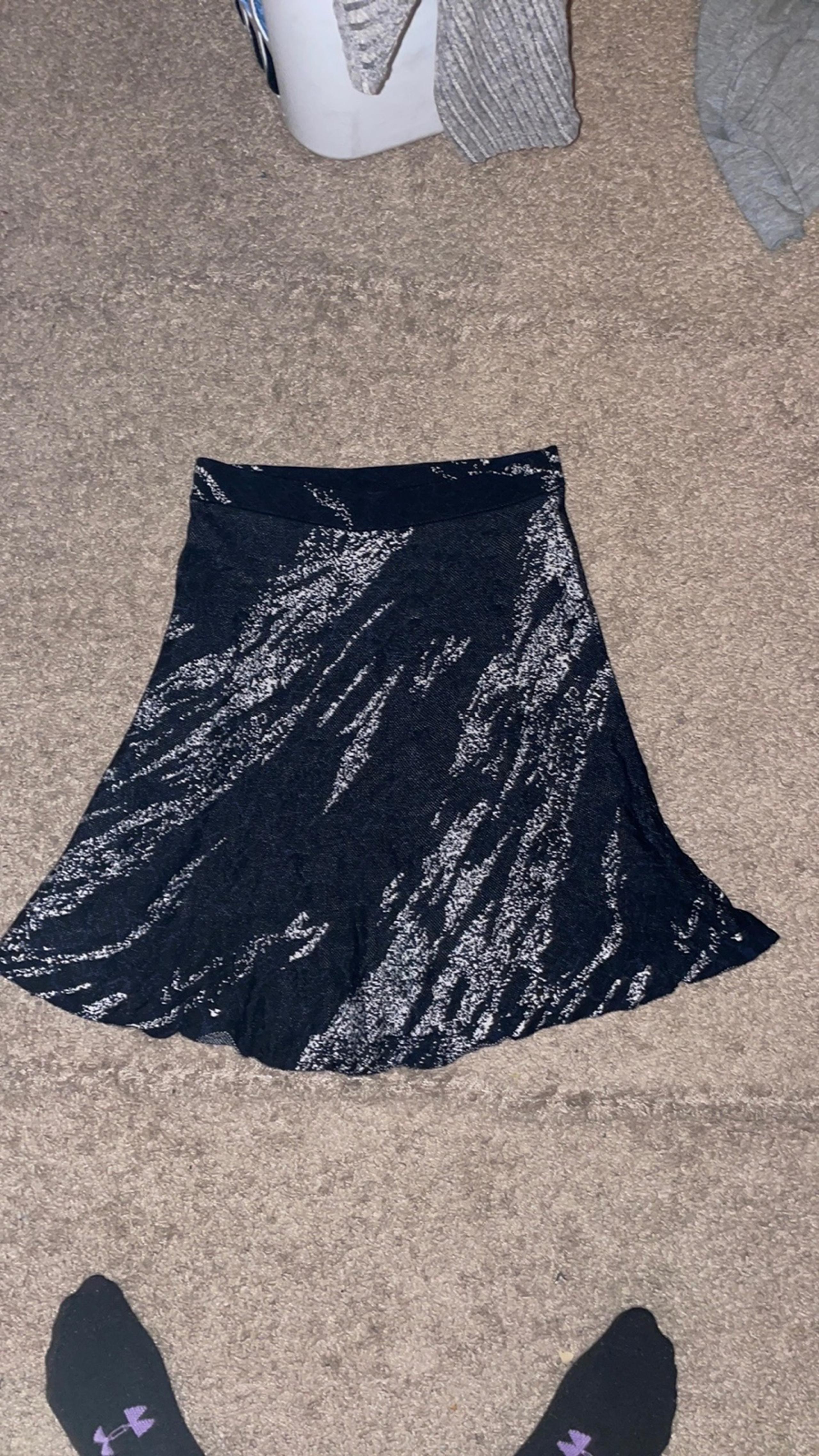 bcbgmaxazria silk a-line skirt