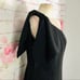 Dress the population NWT Tiffany 1 shoulder black midi dress size small