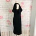 Dress the population NWT Tiffany 1 shoulder black midi dress size small