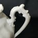 Vintage Porcelain Embossed White Pitcher