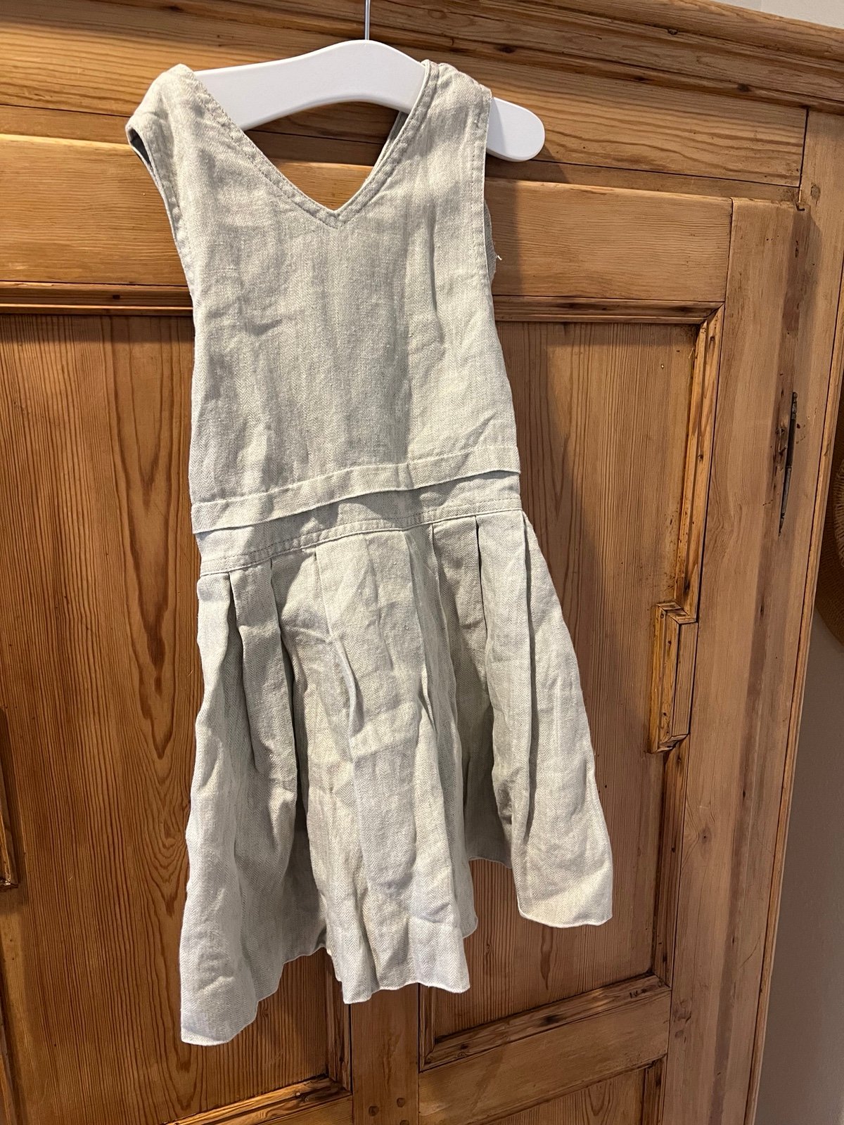 Flora and Henri linen toddler girl dress
