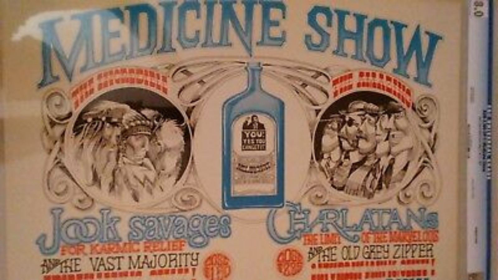 MEDICINE SHOW Charlatans Jook Savages by Rick Griffin artist Concert Poster RARE