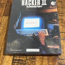 New Sealed Hacker II The Doomsday Papers Activision 1986 C64 Commodore 64/128