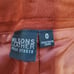 Red leather suede pants