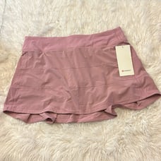 Lululemon Athletica Pace Rival Skirt Long, Pink Taupe, Size 12