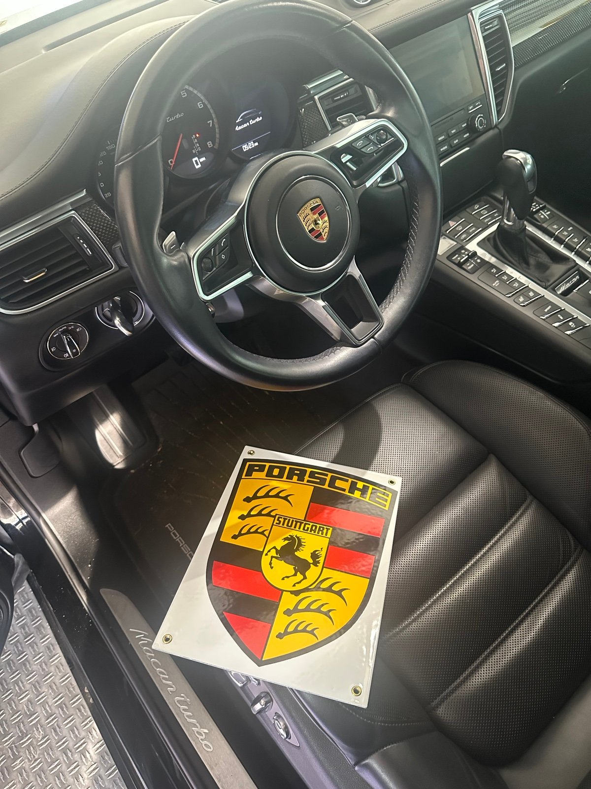 Porsche Porcelain and Steel Sign -9 In. By 12in.