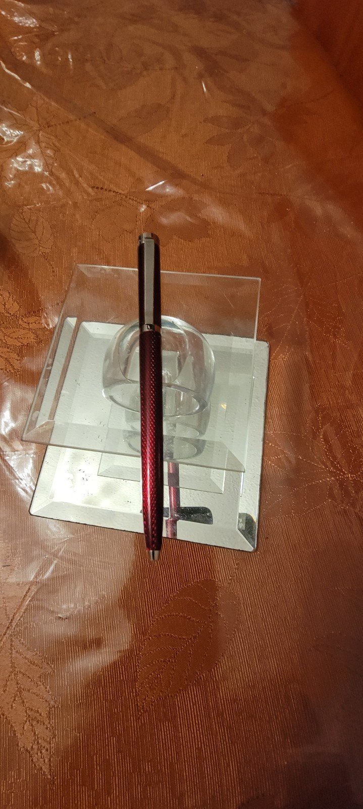 Christian Dior Red Composite Laquer Pen Rare Collectible
