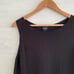 Eileen Fisher - Black nylon cotton sleeveless knit sweater, XL