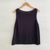 Eileen Fisher - Black nylon cotton sleeveless knit sweater, XL