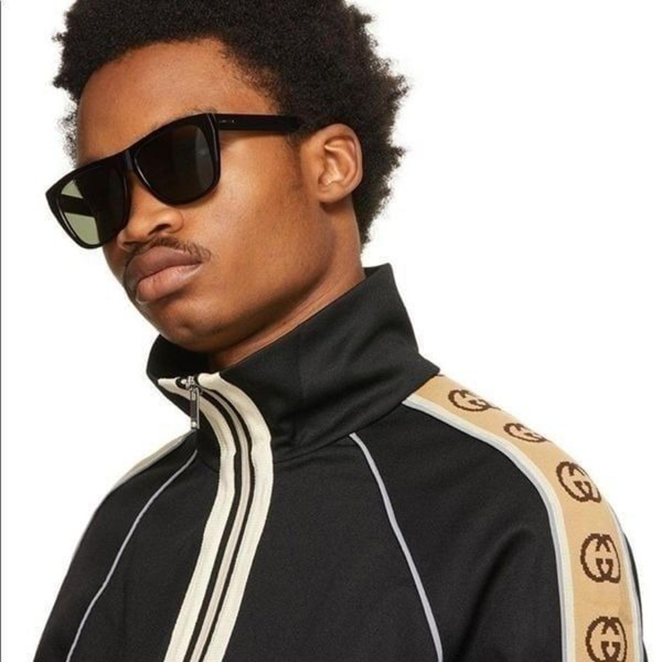 BRAND NEW GUCCI GG0926S 005 Black / Green Men Sunglasses