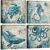 Bathroom Wall Art Beach Decor Ocean Sea Turtle Octopus Canvas Pictures