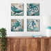 Bathroom Wall Art Beach Decor Ocean Sea Turtle Octopus Canvas Pictures