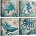Bathroom Wall Art Beach Decor Ocean Sea Turtle Octopus Canvas Pictures