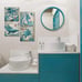Bathroom Wall Art Beach Decor Ocean Sea Turtle Octopus Canvas Pictures