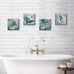 Bathroom Wall Art Beach Decor Ocean Sea Turtle Octopus Canvas Pictures