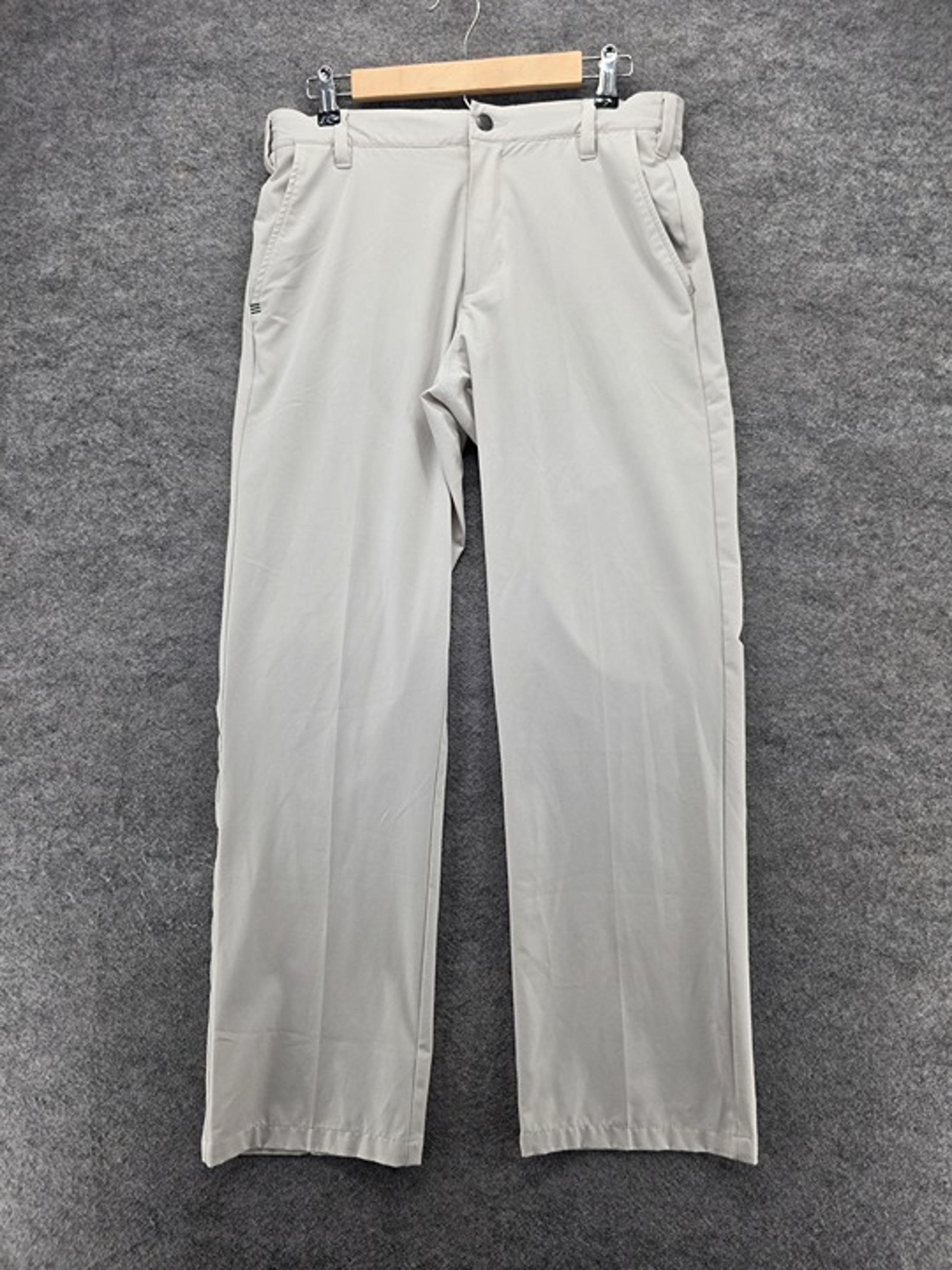 Adidas Golf Chino Pants Mens 32x32 Khaki Performance 035384