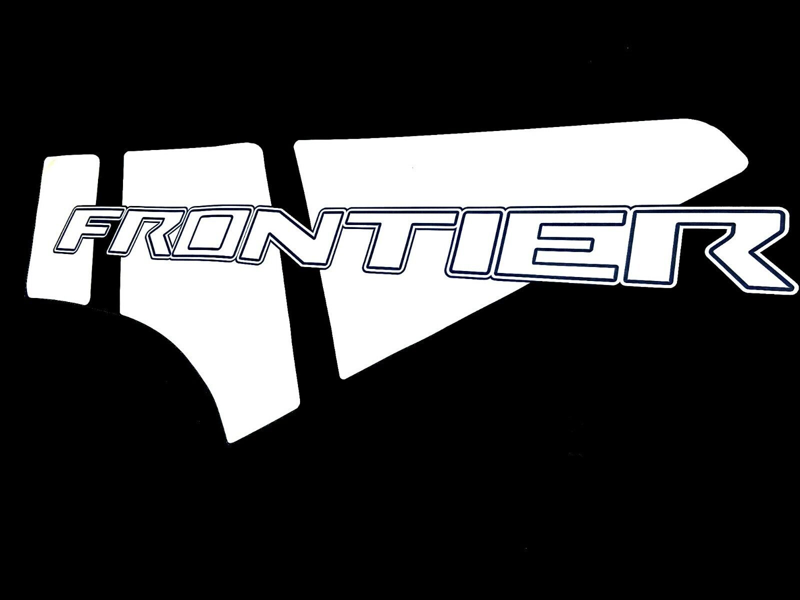 Bedside decals for Nissan Frontier 2022-25 MATTE WHITE VINYL