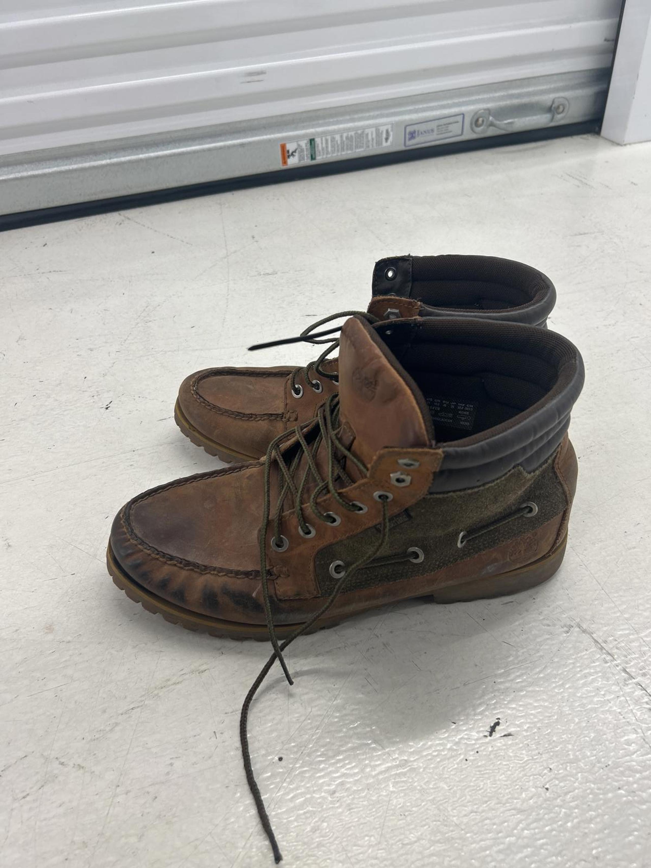 Timberland Men's Brown Leather Work Boots