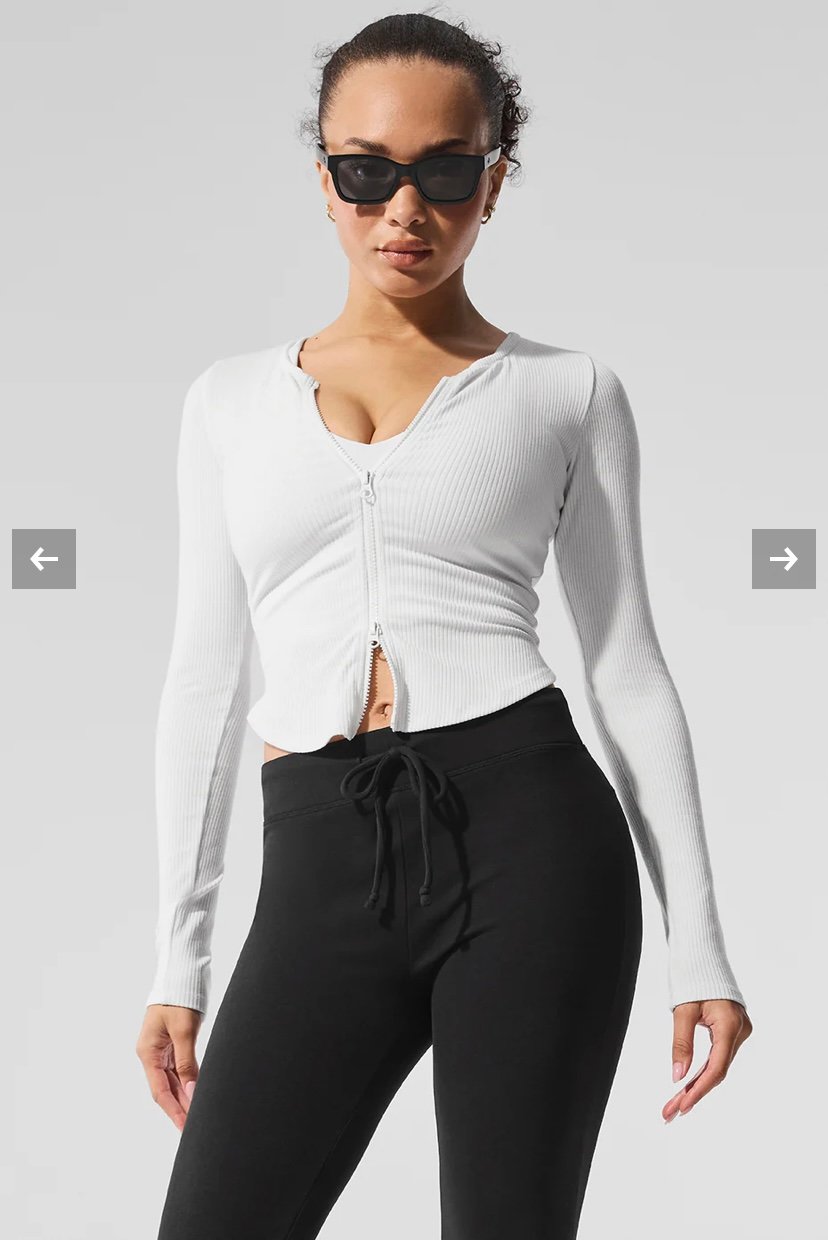 Alo Ribbed Stardust jacket