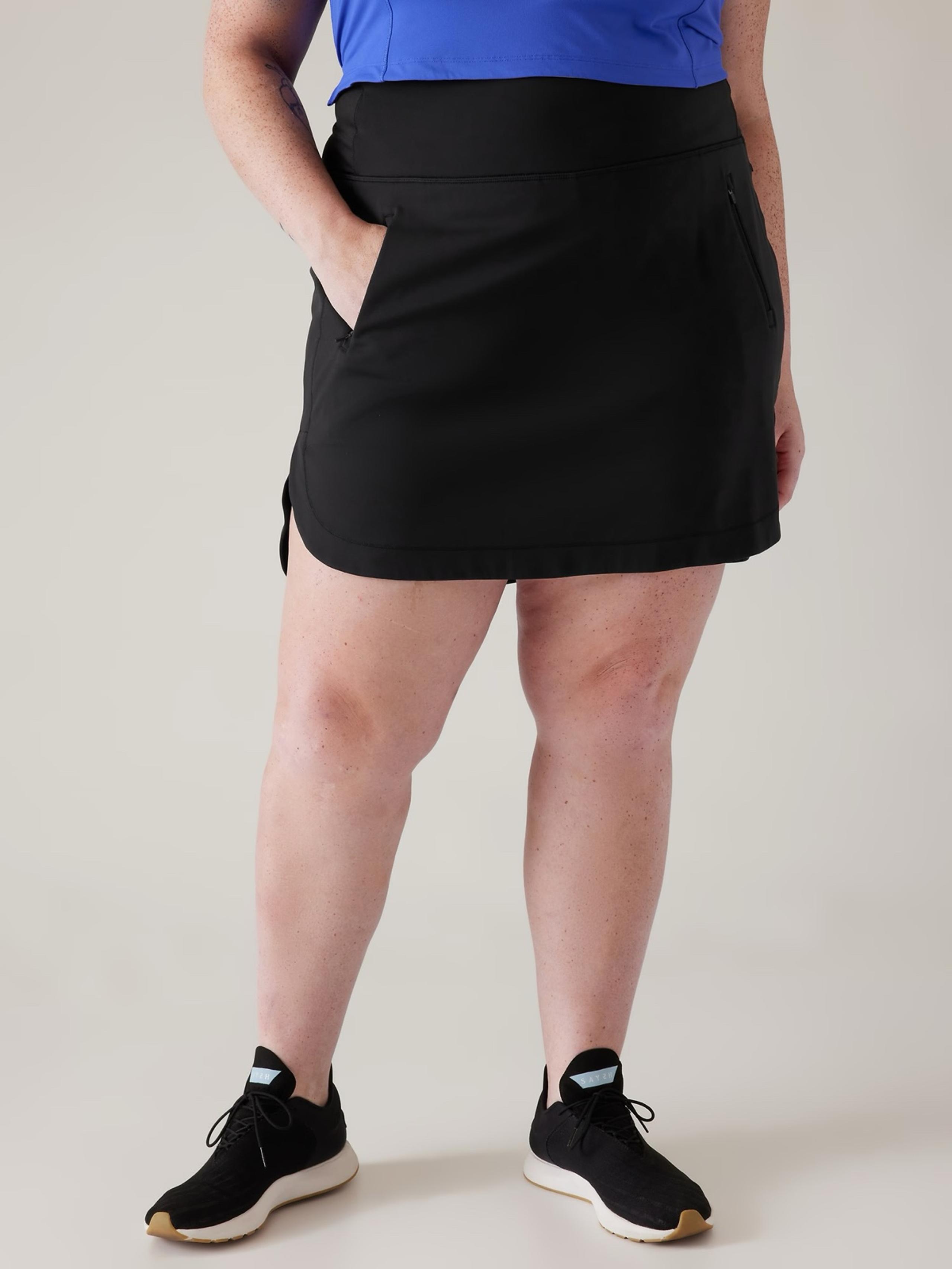 Athleta Fairway High Rise 18” Golf Skort - Black - 1X