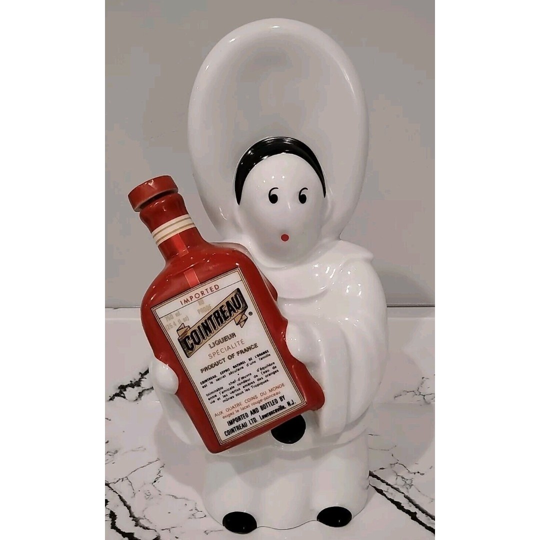 Vintage 70s ? COINTREAU Liqueur ADVERTISING Limoges France Porcelain Decor Man