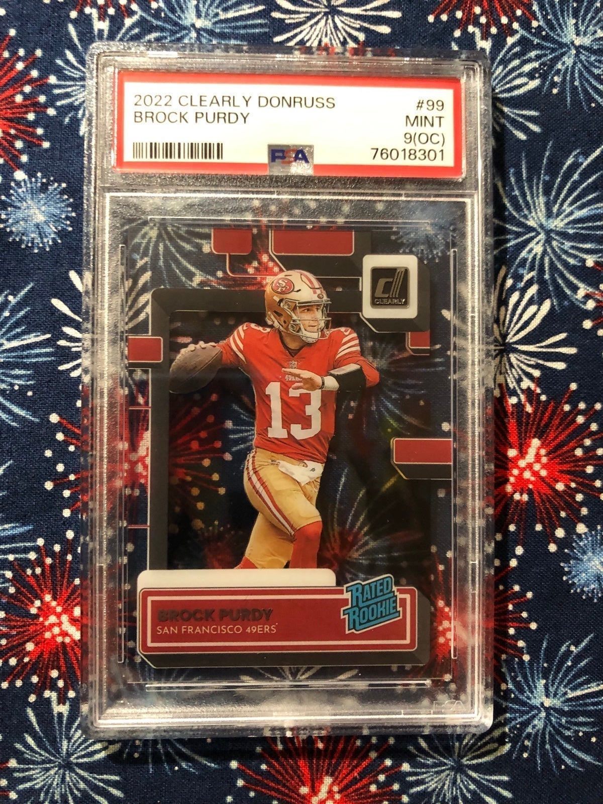 Brock Purdy Rookie Card clear