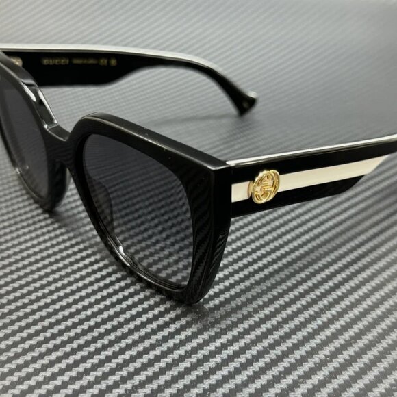 NEW Gucci White Stripe Women's Sunglasses